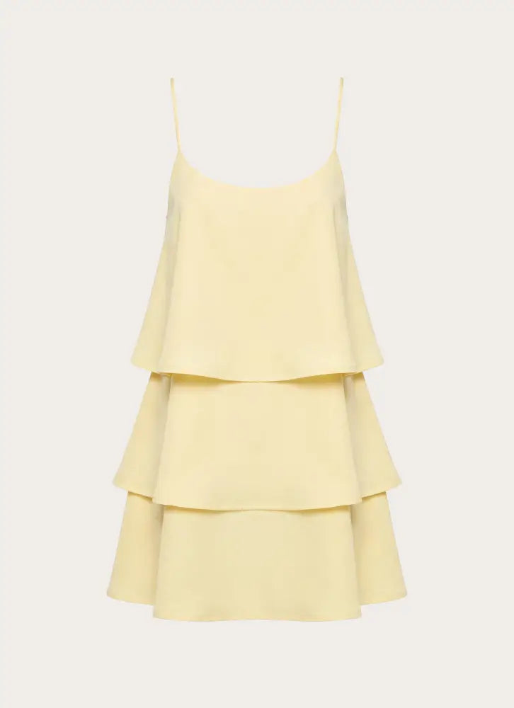Becka Mini Dress - Yellow - Mini Dresses