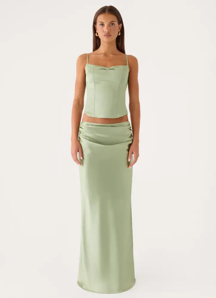 Belle Chime Bustier - Sage - Bustier Tops