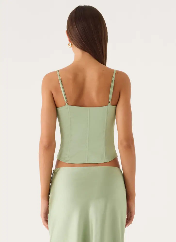 Belle Chime Bustier - Sage - Bustier Tops