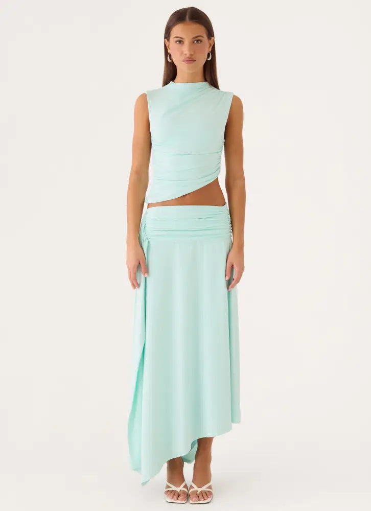 Briege Top - Aqua - Tops