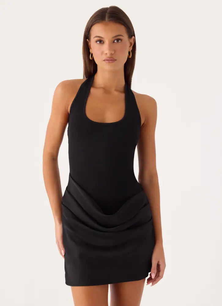 Deena Mini Dress - Black - Mini Dresses