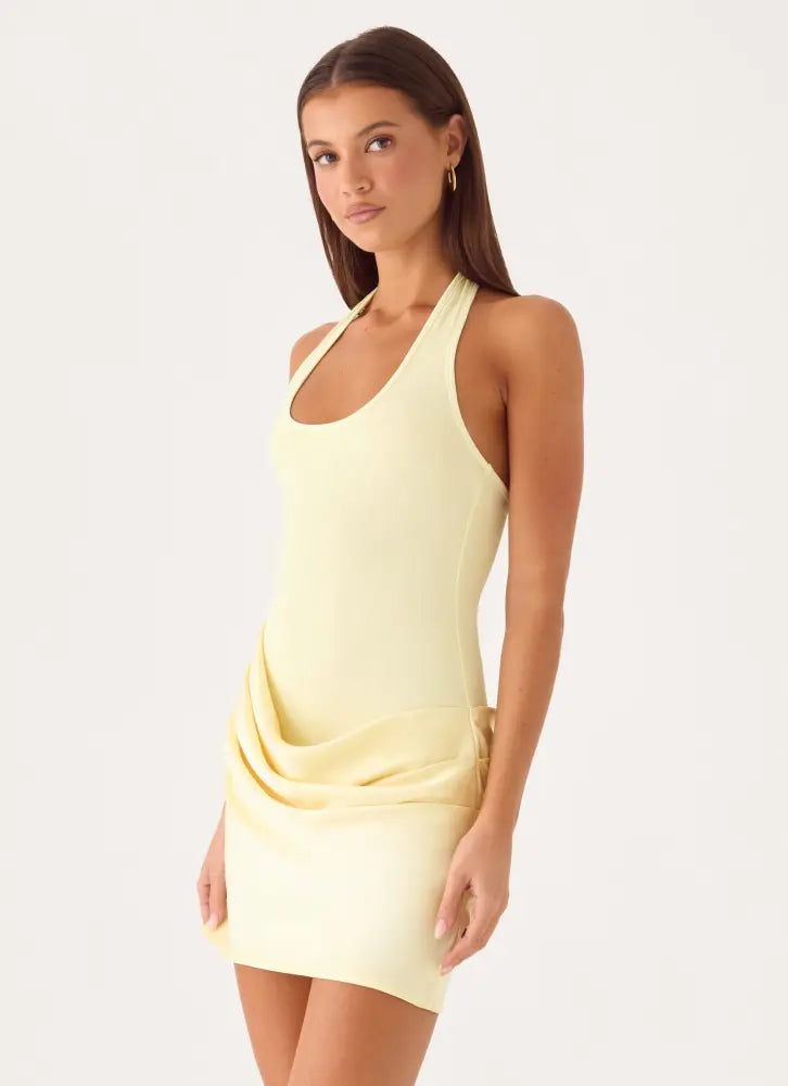 Deena Mini Dress - Yellow - Mini Dresses