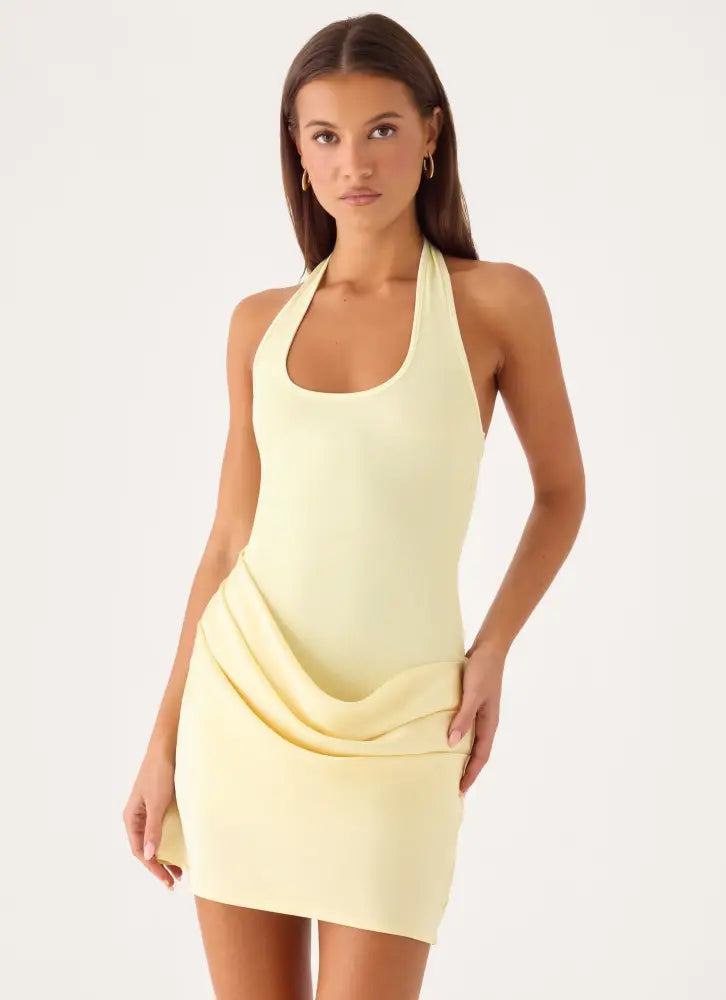 Deena Mini Dress - Yellow - Mini Dresses