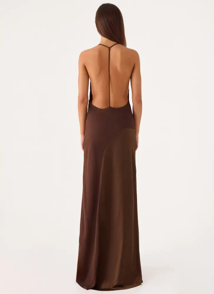 Ellopez Maxi Dress - Chocolate - Maxi Dresses