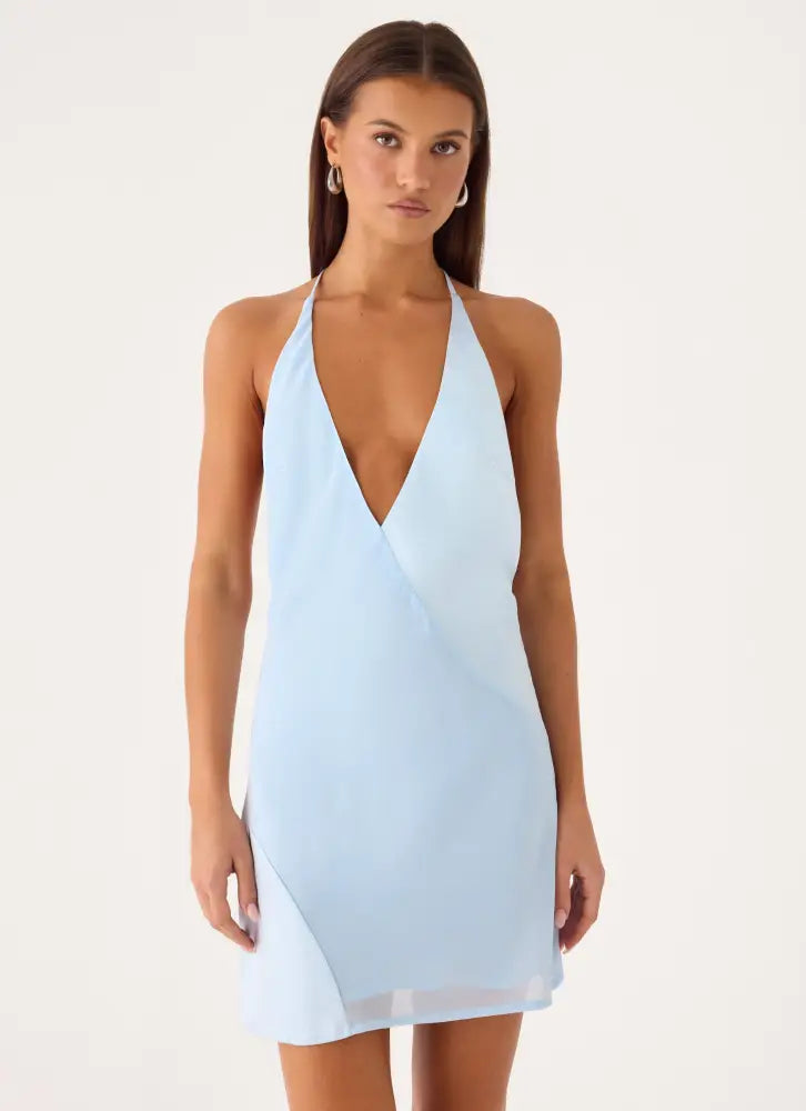 Ellopez Mini Dress - Blue - Mini Dresses