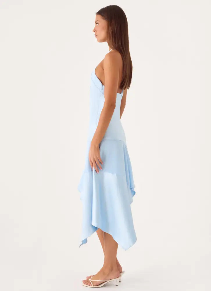 Jinli Midi Dress - Blue - Midi Dresses