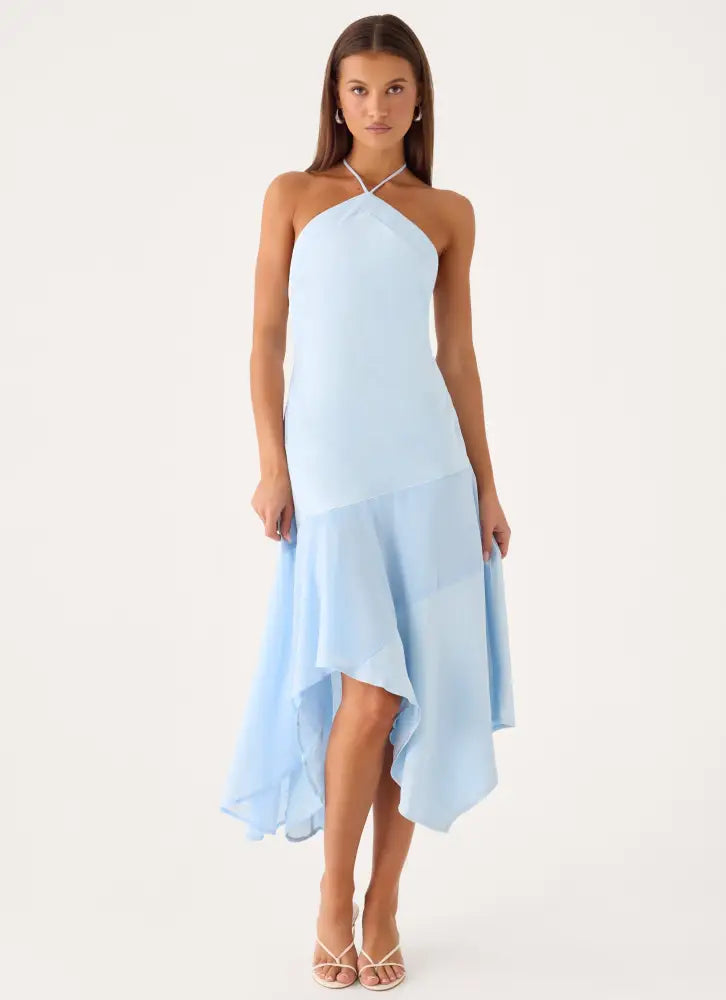 Jinli Midi Dress - Blue - Midi Dresses