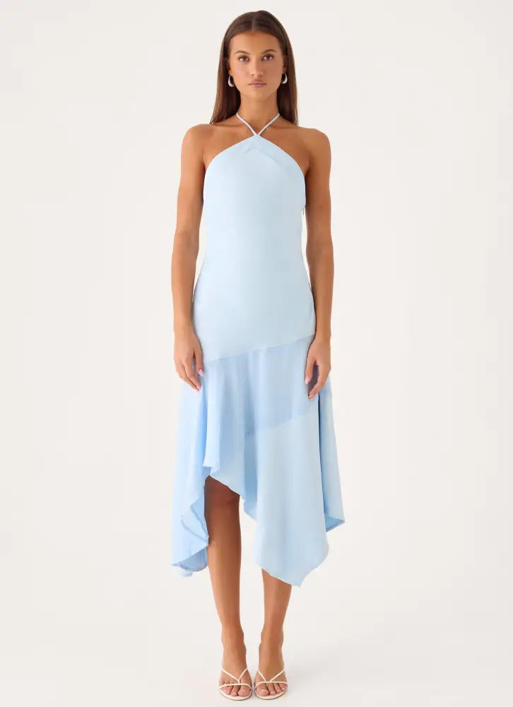 Jinli Midi Dress - Blue - Midi Dresses