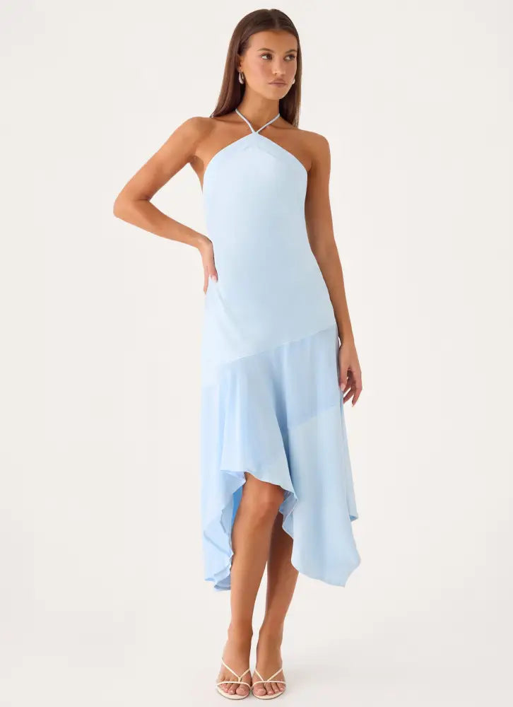 Jinli Midi Dress - Blue - Midi Dresses