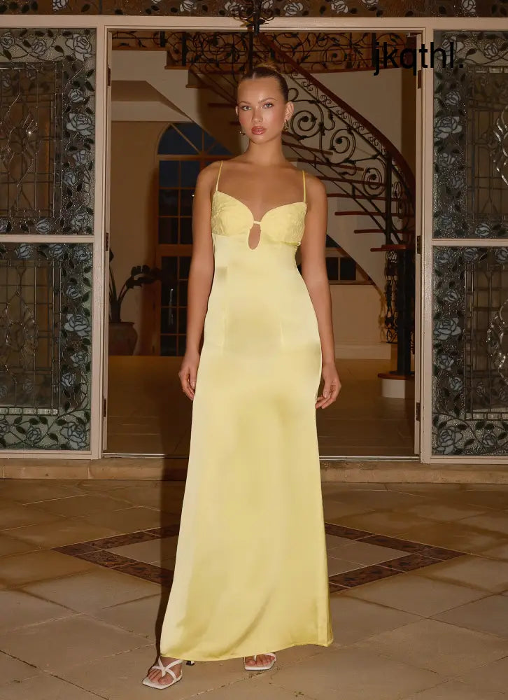 Joan Maxi Dress - Yellow - Maxi Dresses