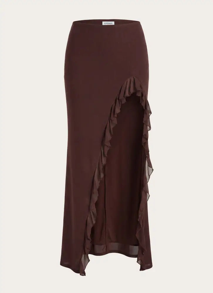 Joosal Maxi Skirt - Brown - Maxi Skirts