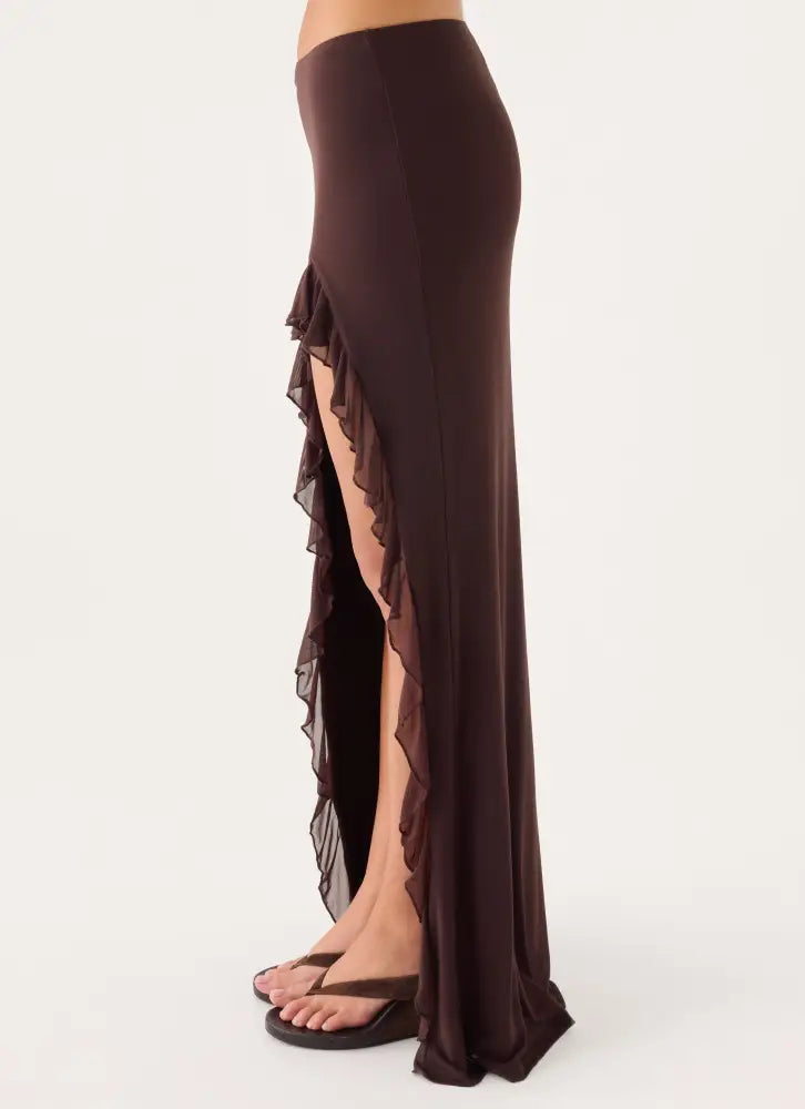 Joosal Maxi Skirt - Brown - Maxi Skirts