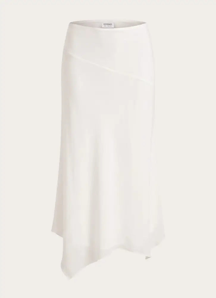 Kerrie Hanky Midi Skirt - White - Midi Skirts