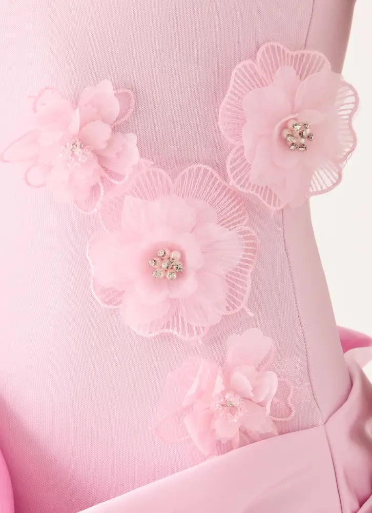 Kimana Halter Mini Dress - Pink - Mini Dresses