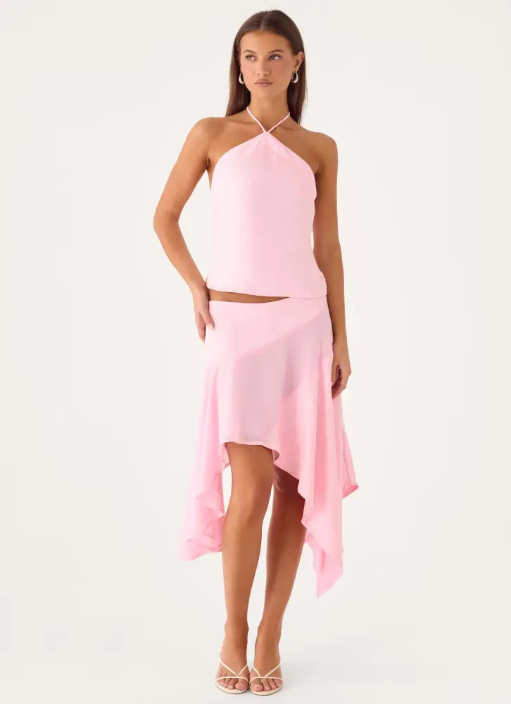 Klose Midi Skirt - Pink - Midi Skirts