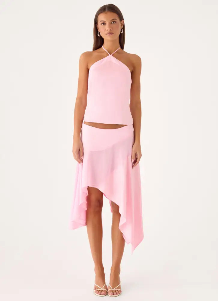 Klose Midi Skirt - Pink - Midi Skirts