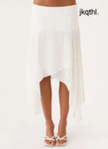 Madi Midi Skirt - White - Midi Skirts