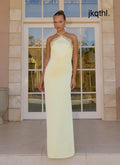 Samaria Halter Maxi Dress - Yellow - Maxi Dresses
