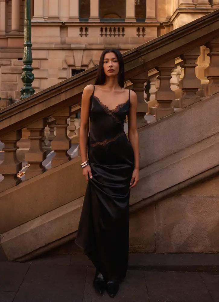 Velisse Maxi Dress - Black - Maxi Dresses