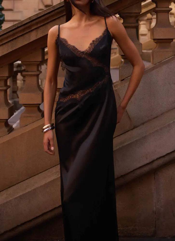 Velisse Maxi Dress - Black - Maxi Dresses
